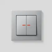 KNX Taster F 10 im Programm A 550 in Aluminium-Optik