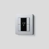 KNX room controller in the range A FLOW in aluminium