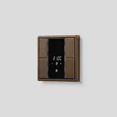 KNX room controller in the range LS 990 in antique brass
