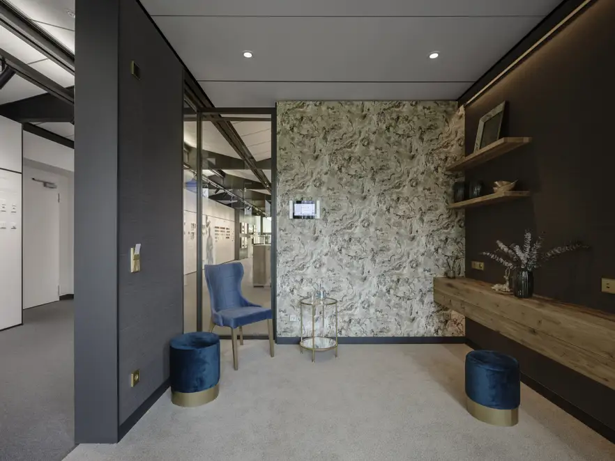Raumansicht Showroom Schalksmühle mit Produkten rund um den Bereich Hospitality