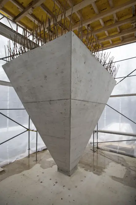 Detailansicht des Umbaus der Jung Gründervilla