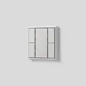 KNX push-button F 50 in the range LS 990 in light grey
