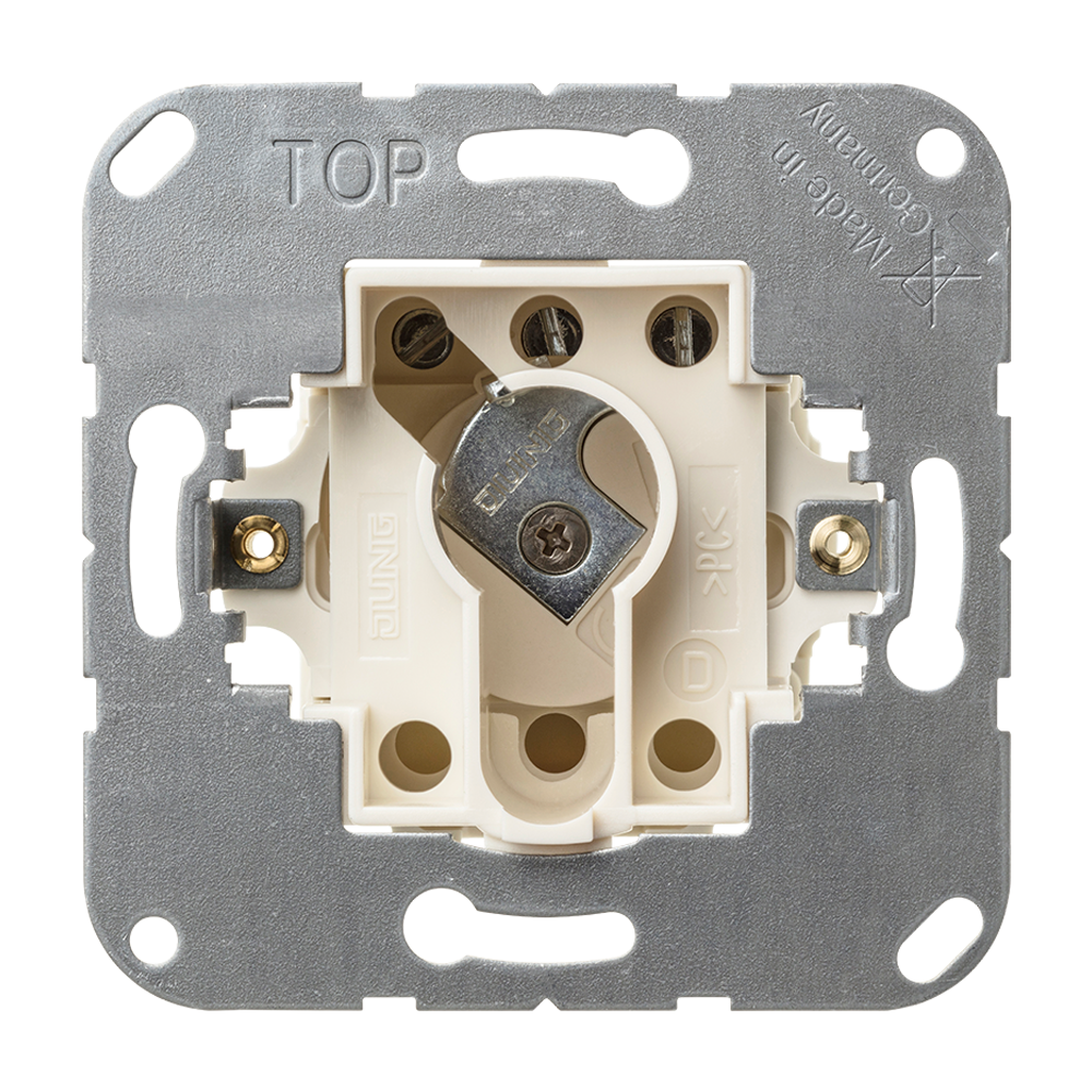 Placa Central 1 Fase Para Interruptor A Llave Sin Protección Contra Desmontaje, Latón Classic | ME 2925 C