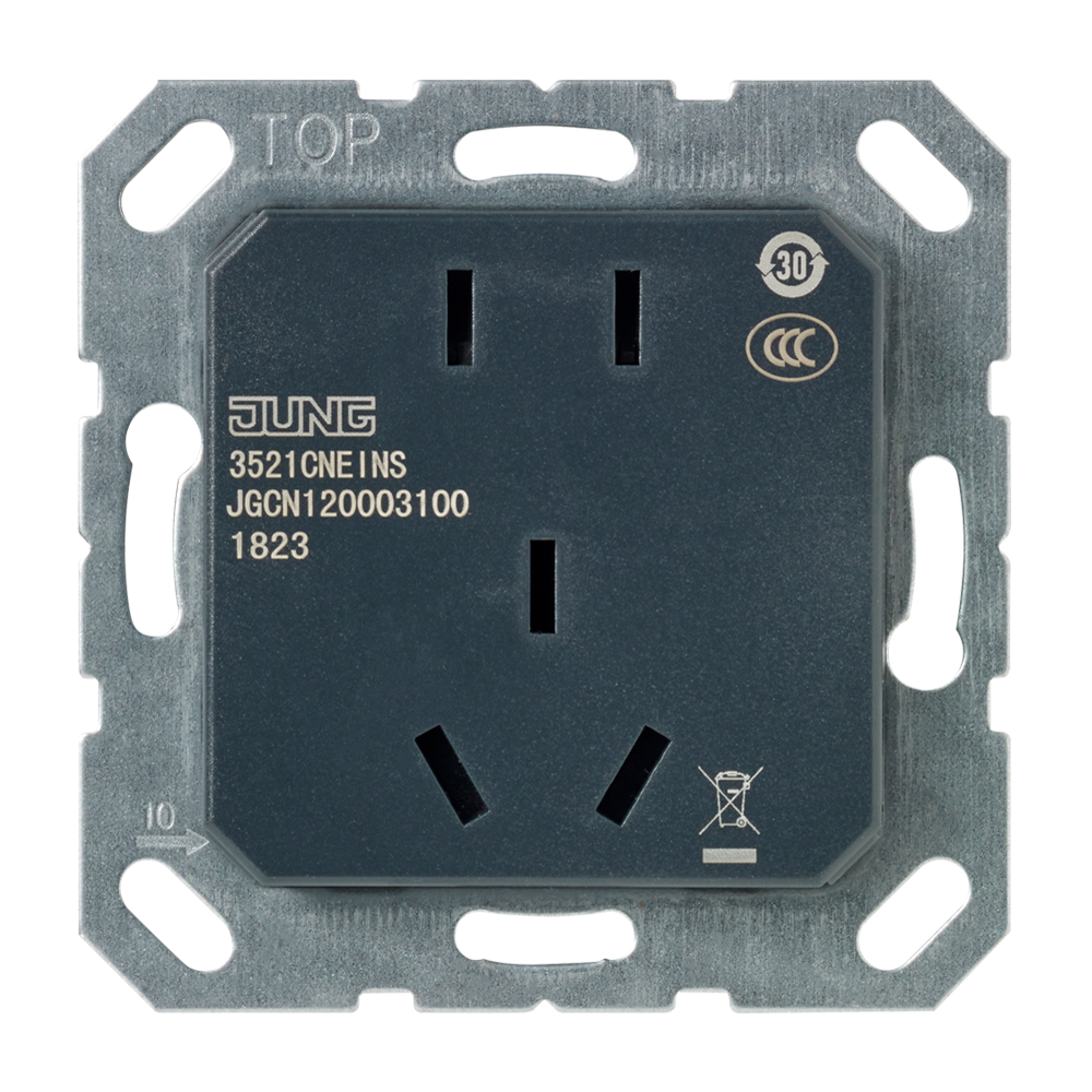 Socket insert, Chinese system, 2P+E and 2P | 3521 CN EINS