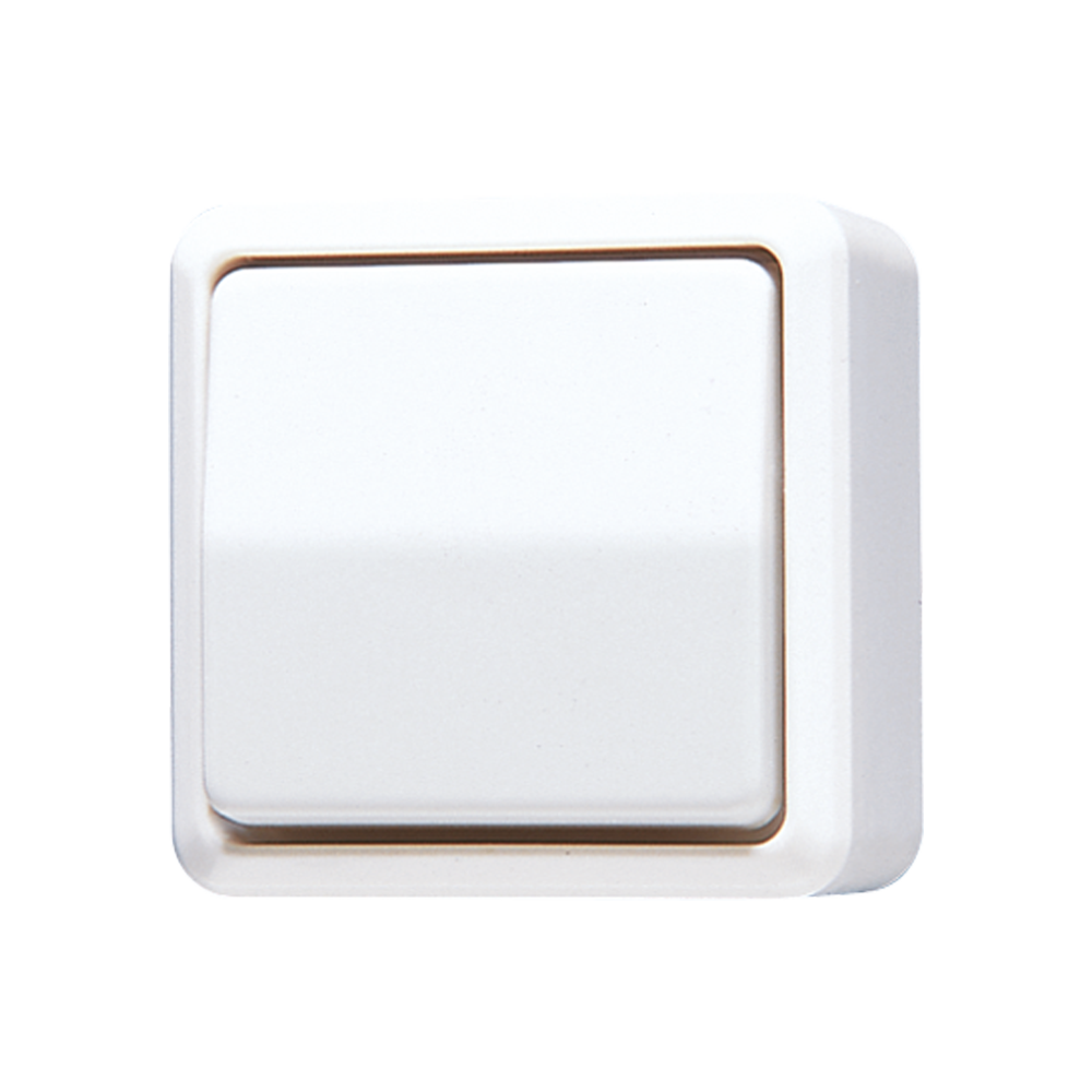【ジョンじょん】 1-gang switch, 1-pole, 2-way, 10 AX, 250 V ~, white | 606 A WW