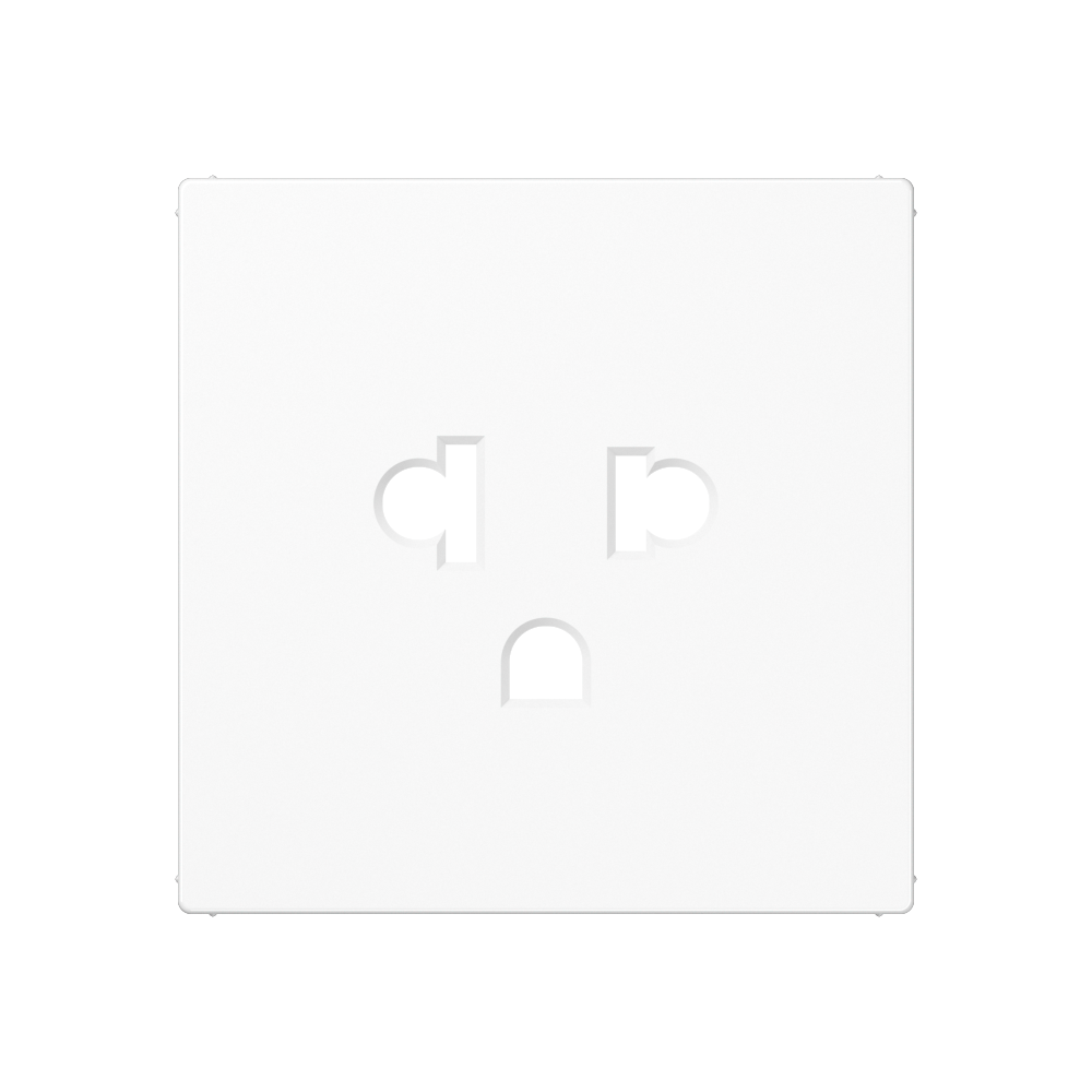 Centre plate for socket insert 521 ABC EINS, thermoplastic, white | A ...