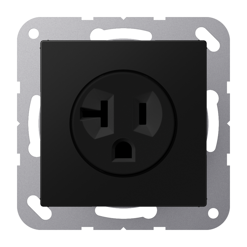 Socket, US NEMA system, screw terminals, thermoplastic lacquered, matt ...