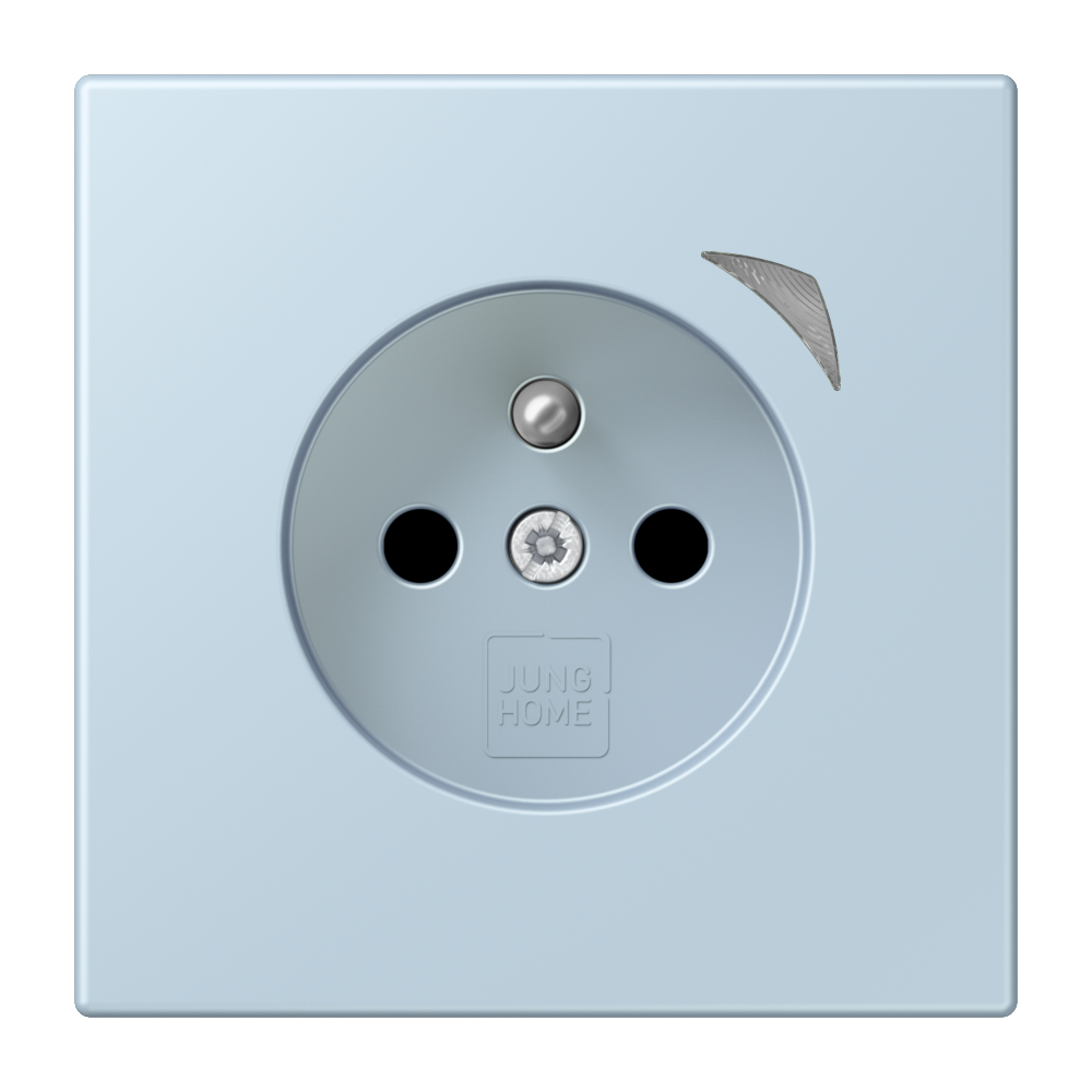 JUNG HOME socket, French/Belgian system, Safety Plus, outremer clair ...