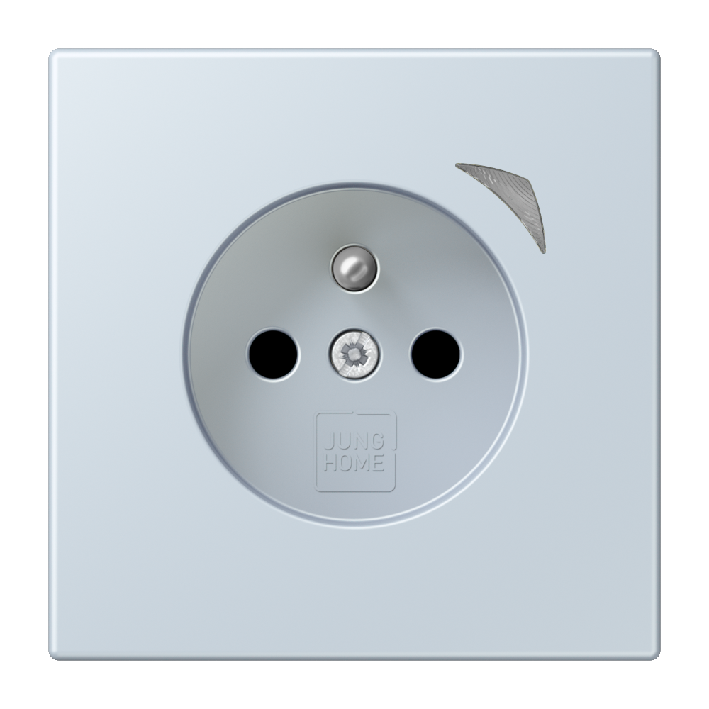 JUNG HOME socket, French/Belgian system, Safety Plus, outremer pale ...