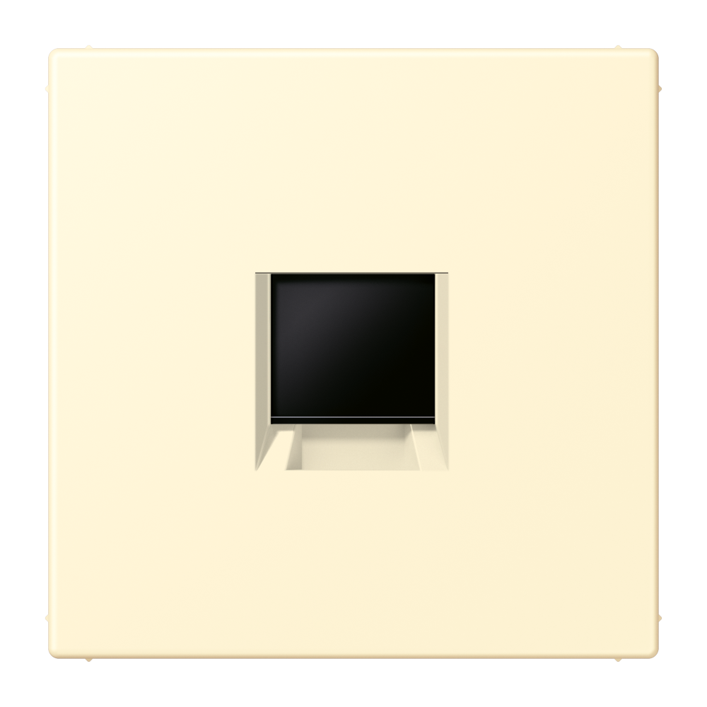 Centre plate (snap-on fixing) for modular jack sockets, 1-gang, UMA ...