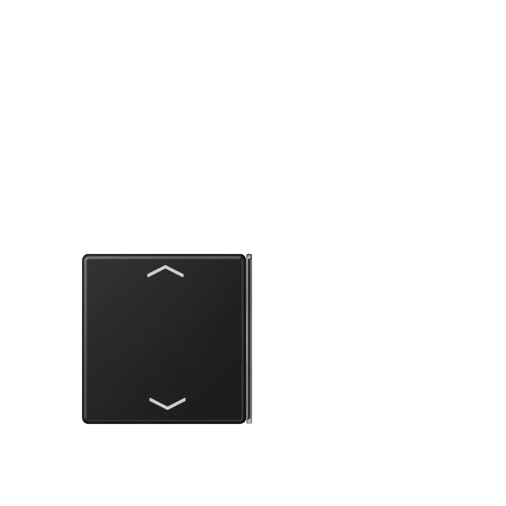 Cover 2+3 4-gang, F40, matt graphite black