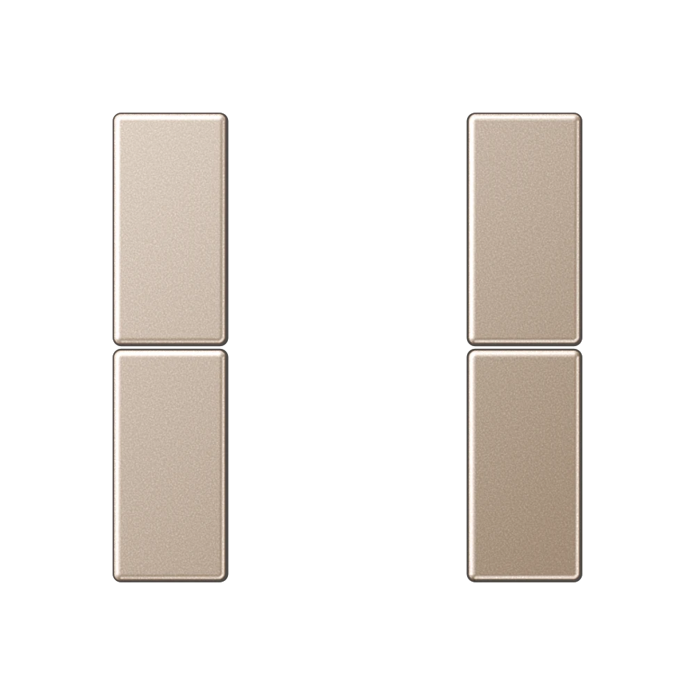 Cover kit 2-gang, F50, champagne