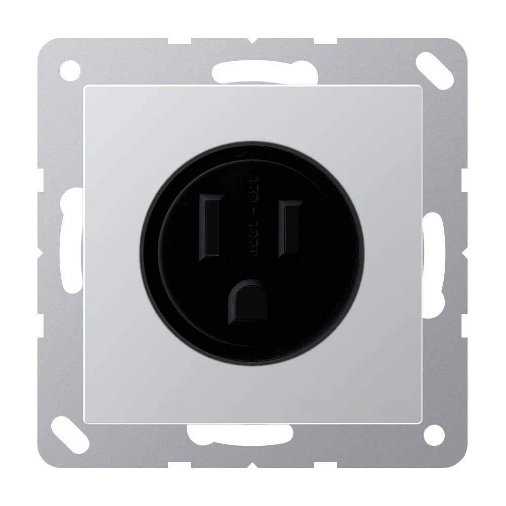 Socket, US NEMA system, screw terminals, thermoplastic lacquered, aluminium