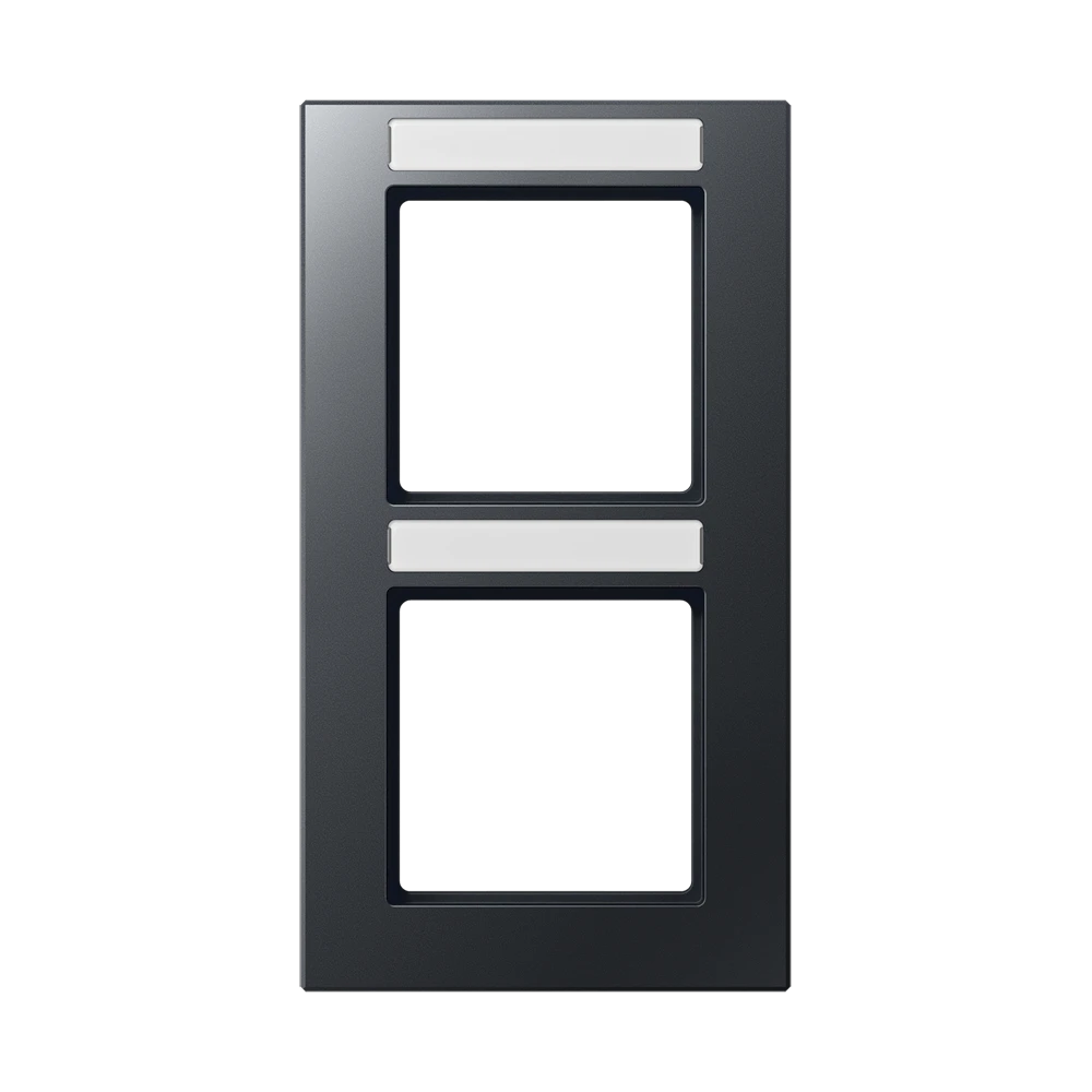 Afdekraam 2-voudig, antraciet mat