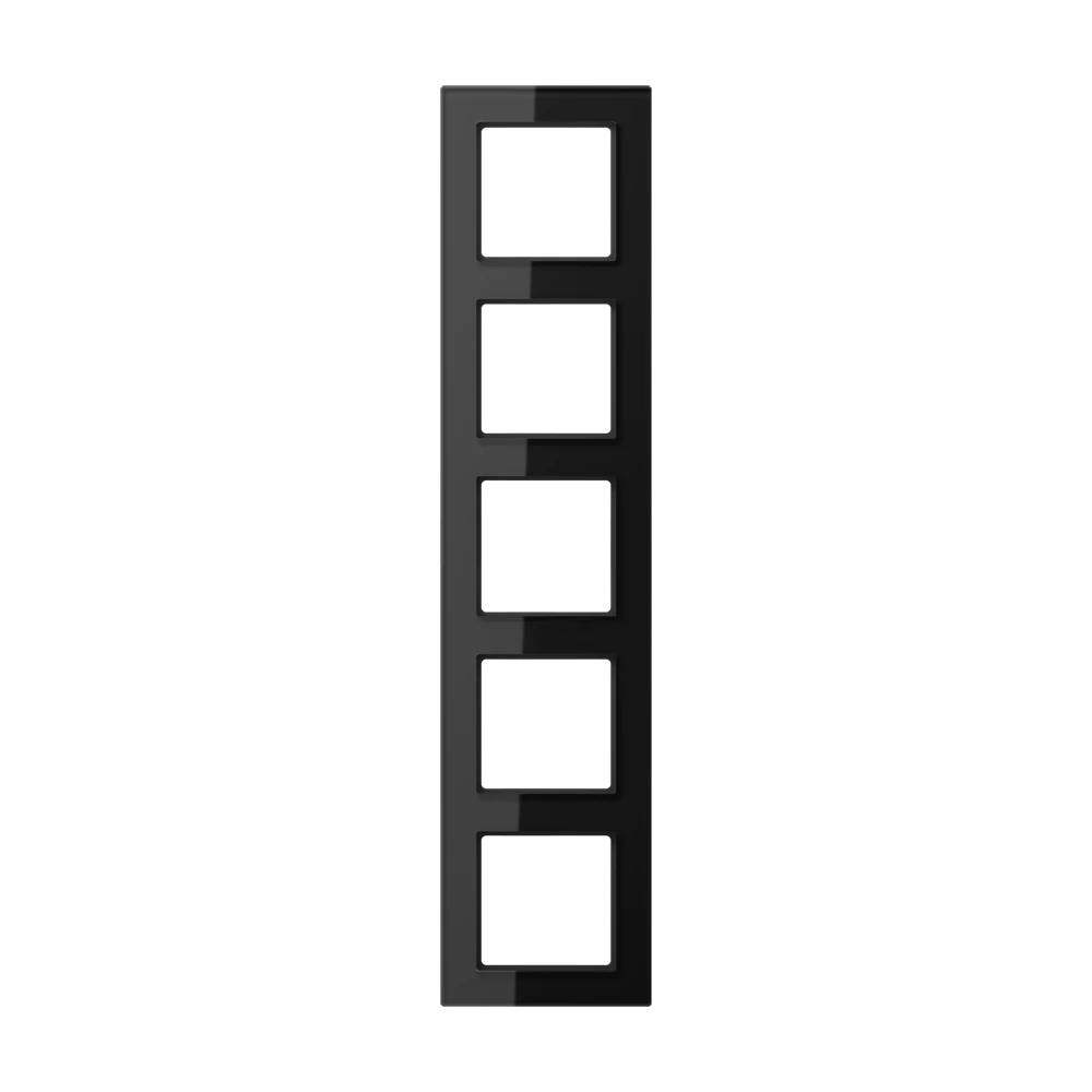 Frame 5-gang, black