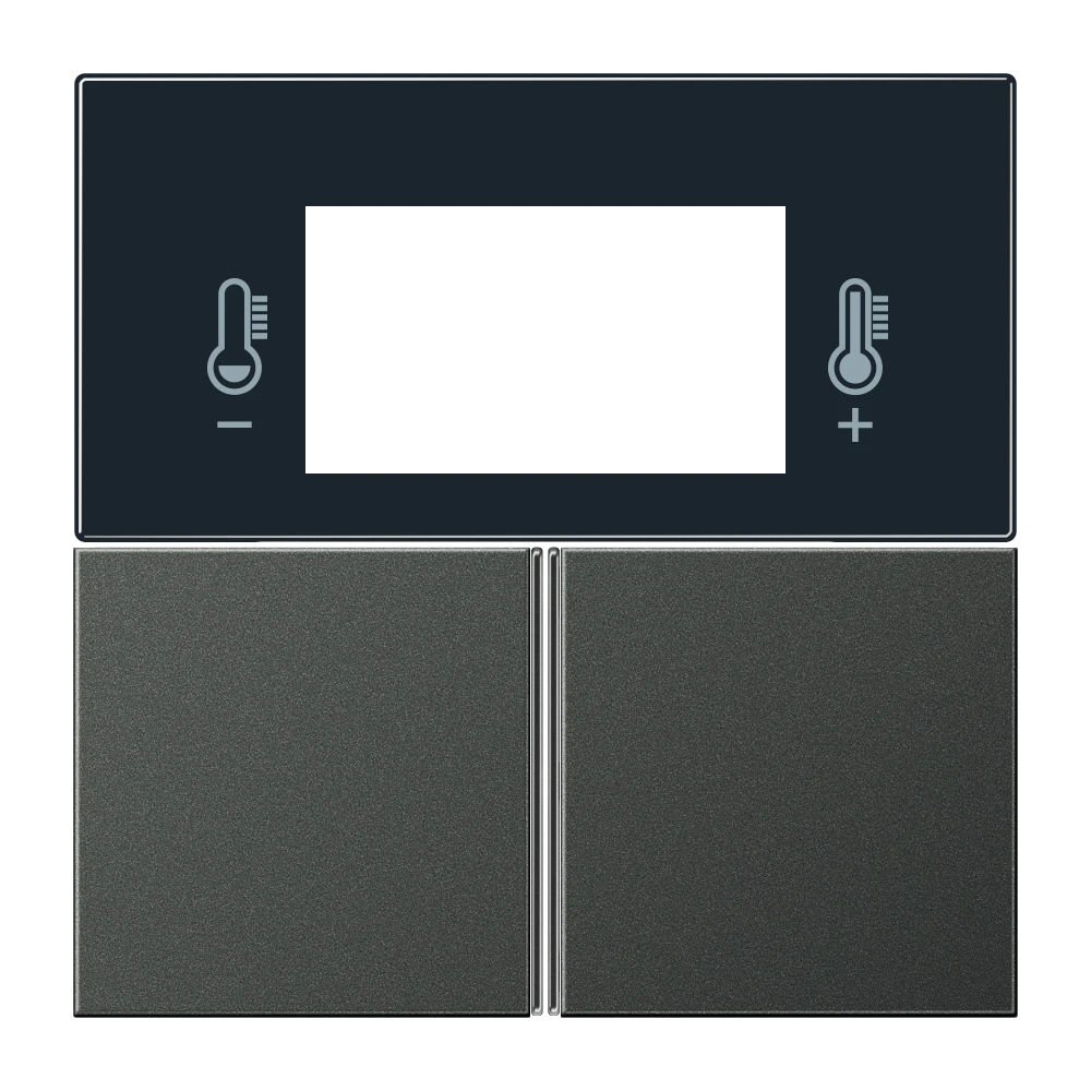 Cover kit 3-gang, F40 Room controller, anthracite