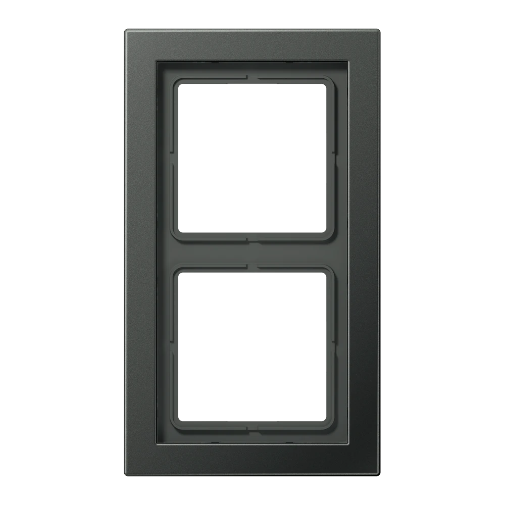 Placca 2 moduli, antracite