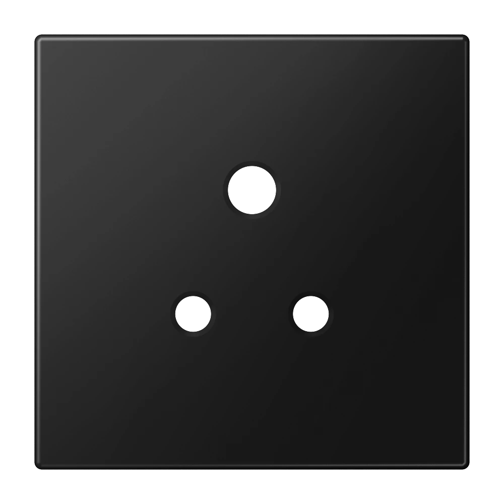 Centre plate для механизма розетки BS 2171-5 EINS и 3171-5 EINS, Дюропласт лакированный, матовый чёрный графит