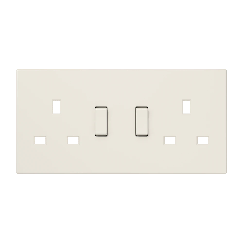 Centre plate for socket insert BS 2172 EINS and BS 3172 EINS, duroplastic, ivory