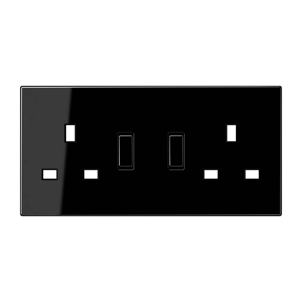 Centre plate for socket insert BS 2172 EINS and BS 3172 EINS, duroplastic, black