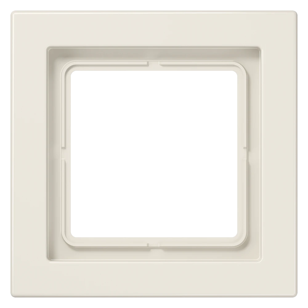 Frame 1-gang, suitable for British Standard installations (supporting frame 80 x 80), ivory