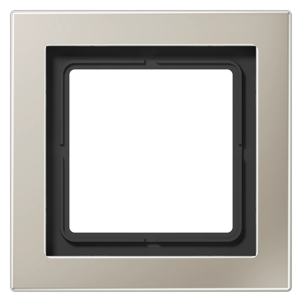 Frame 1-gang, suitable for British Standard installations (supporting frame 80 x 80), stainless steel