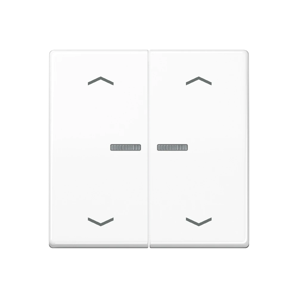 JUNG HOME push-button, with arrow symbols, with lens, Thermoplastic, white