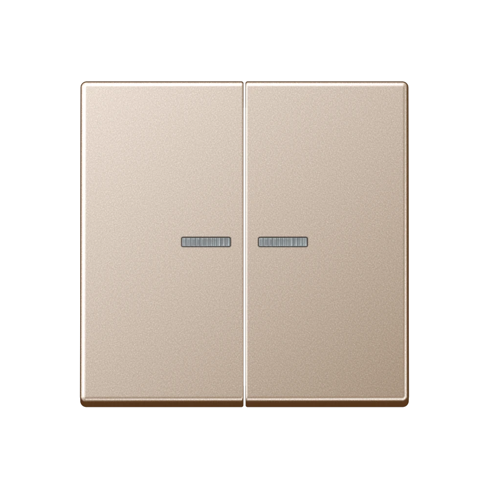 JUNG HOME push-button, with lens, champagne