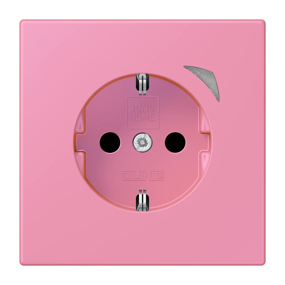 Prise JUNG HOME version SCHUKO® Energy, Safety Plus, rose vif
