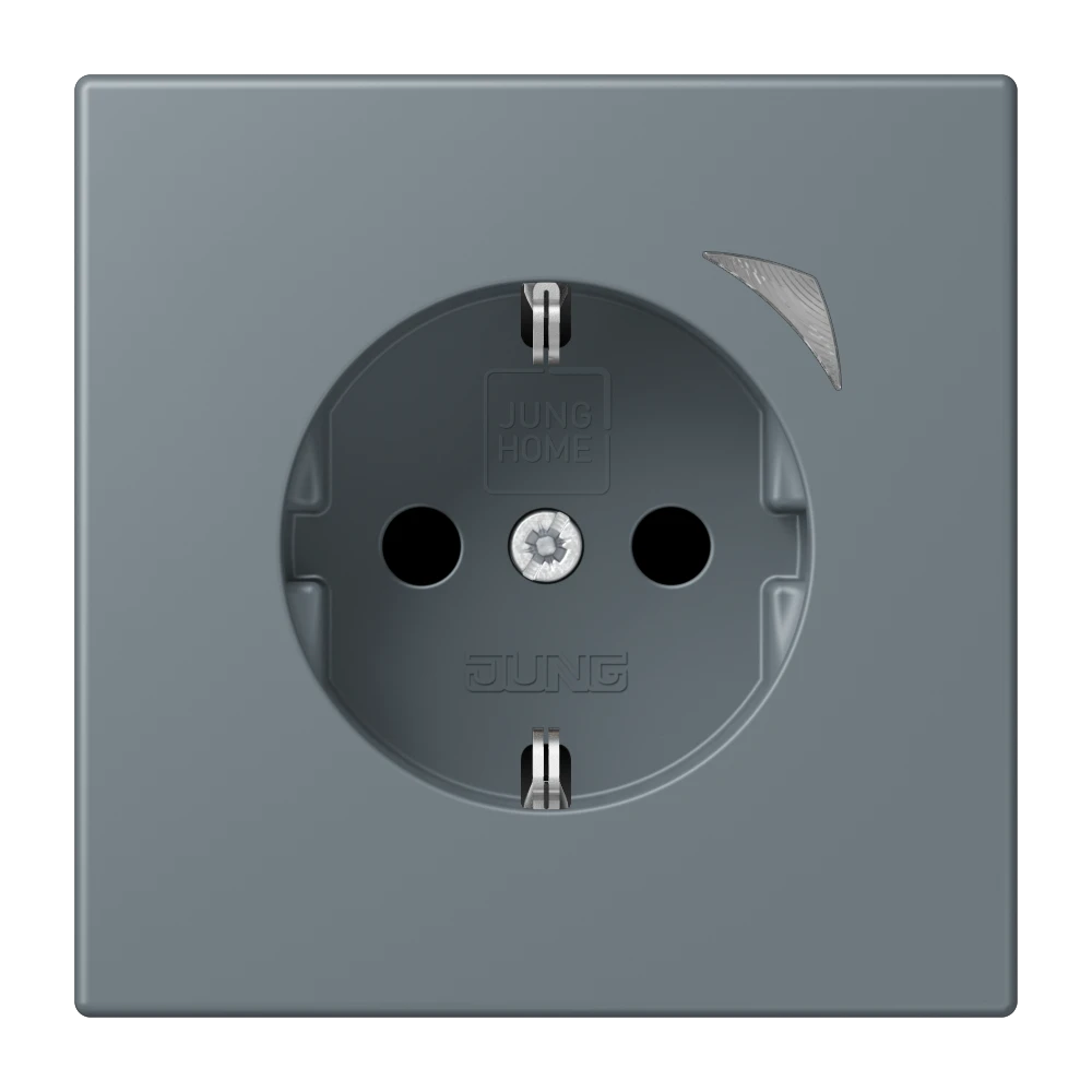 Prise JUNG HOME version SCHUKO® Energy, Safety Plus, gris 59