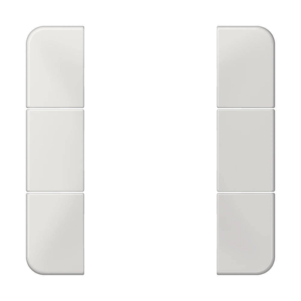 Cover kit 3-gang, F50, light grey