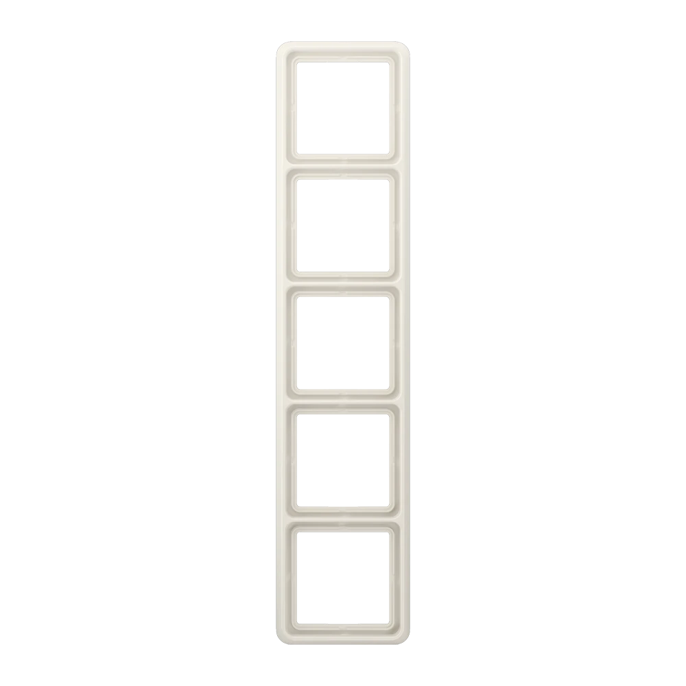 Marco quíntuple, blanco marfil