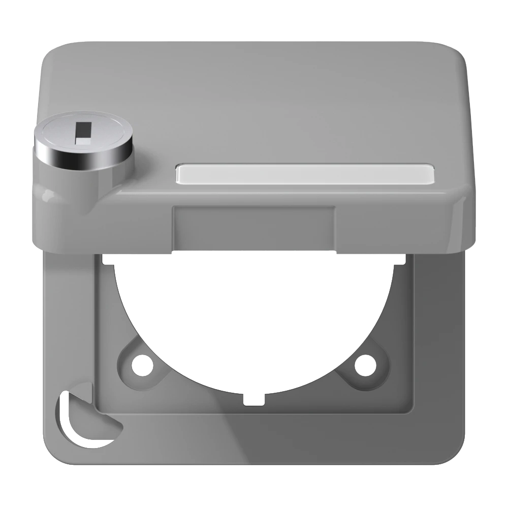 Klapdeksel (met terugstelveer), grijs