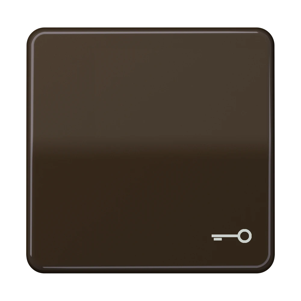 Tecla simple 1 fase, símbolo "puerta", marrón