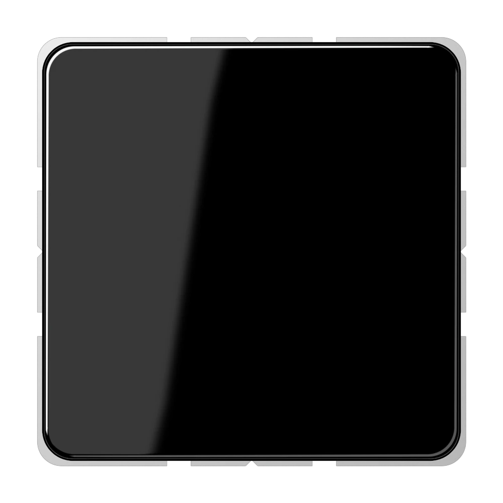 Blind-Abdeckung (gerastet), schwarz