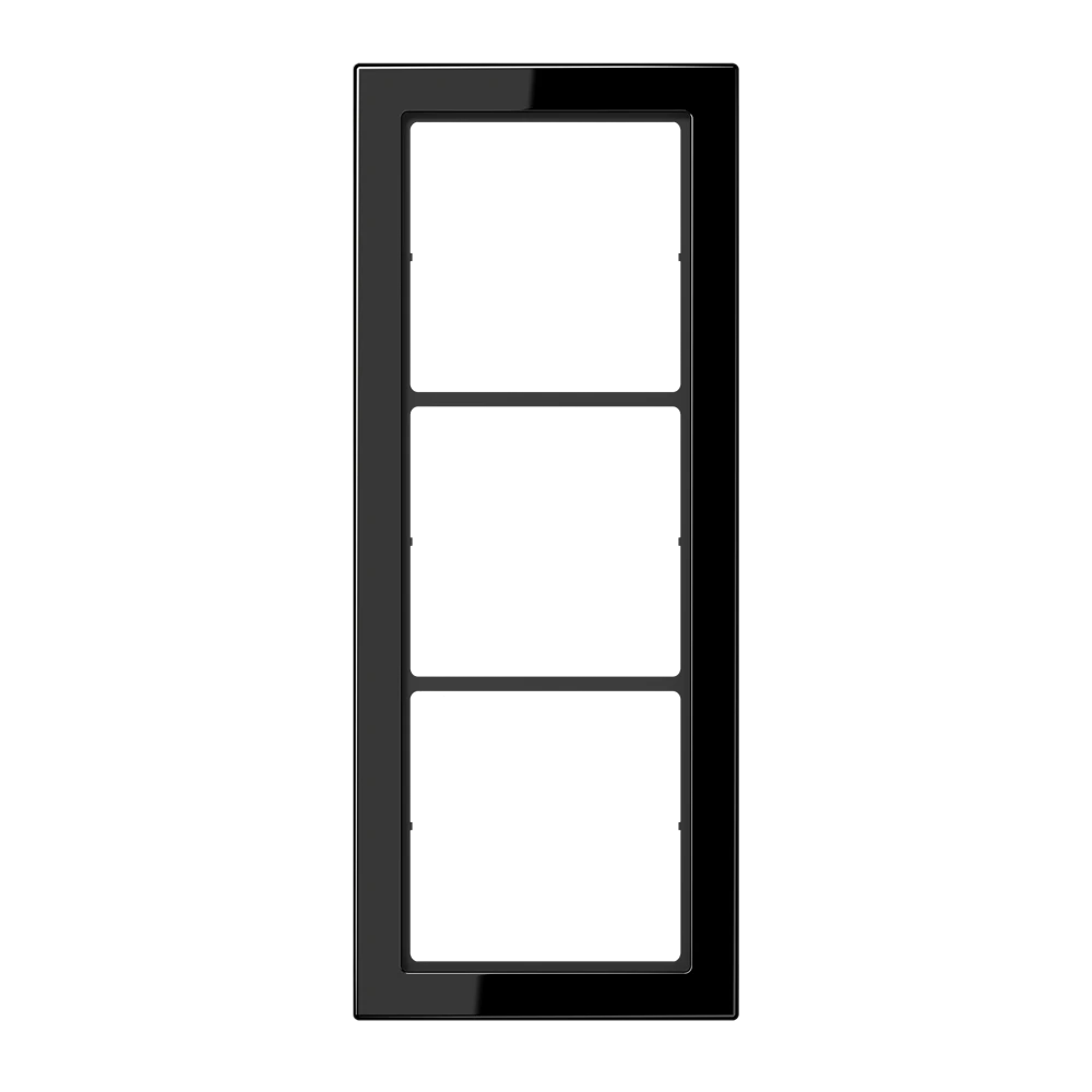Rahmen 3fach, schwarz (3fach, 96 x 238 x 6,3 mm)