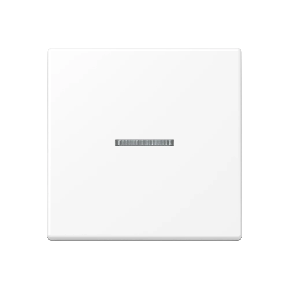 Pulsador eNet estándar 1 fase, con visor, blanco alpino mate