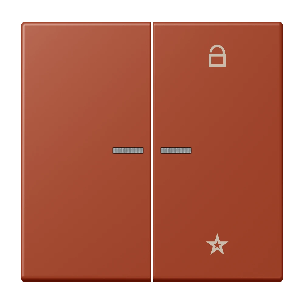 eNet push-button universal, with lens, l'ocre rouge (32110)