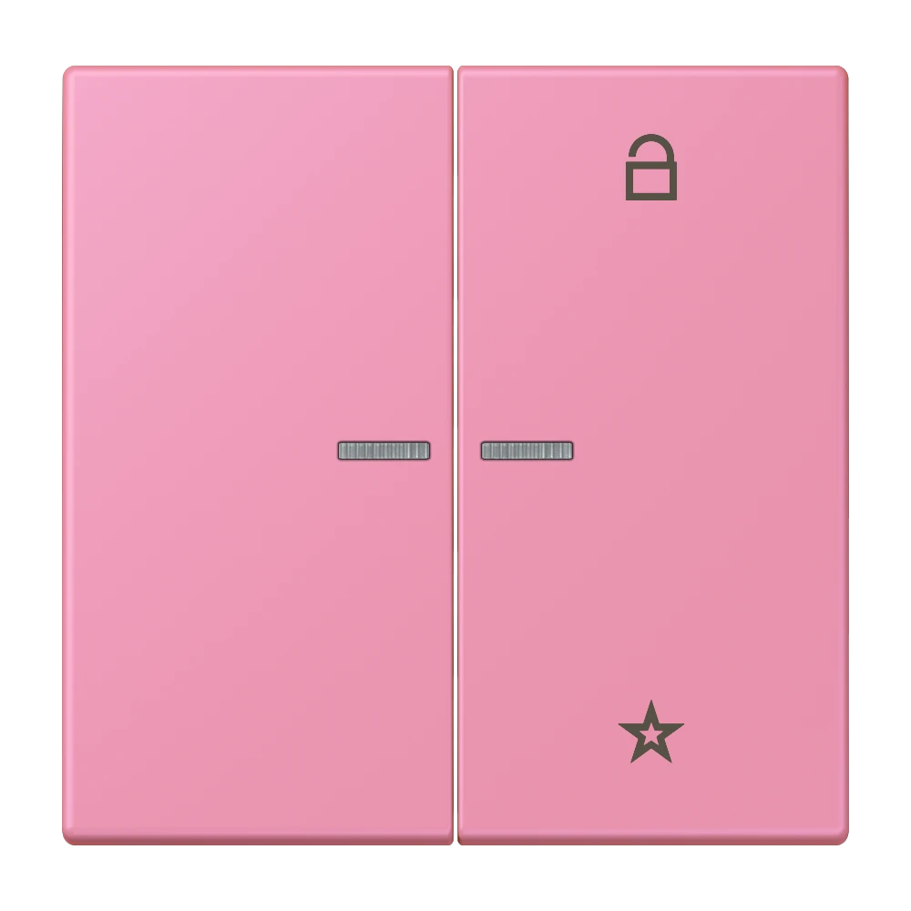 eNet push-button universal, with lens, rose vif (4320C)