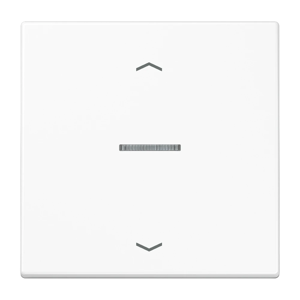 eNet push-button standard, with arrow symbols, with lens, white