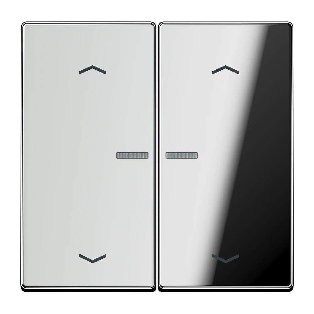 Wippe 1fach, F10, Glanzchrom