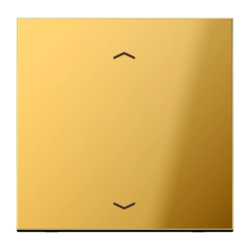 LB Management push-button, with arrow symbols, gold-coloured