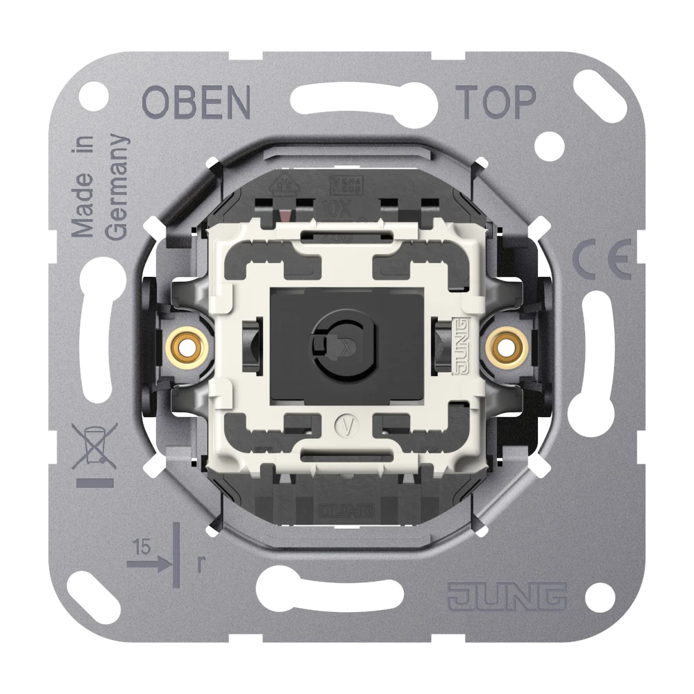 1-gang toggle switch insert, 1-pole, 1-way, 10 AX 250 V ~