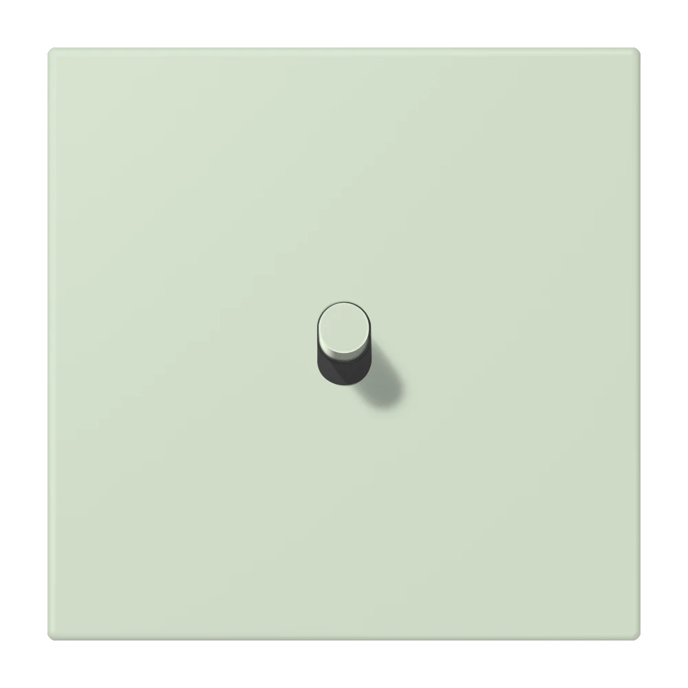 Centre plate with toggle lever "cylinder", 1 toggle lever, vert anglais pâle (32042)