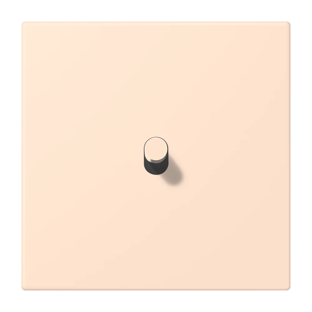 Centre plate with toggle lever "cylinder", 1 toggle lever, rose pâle (32091)