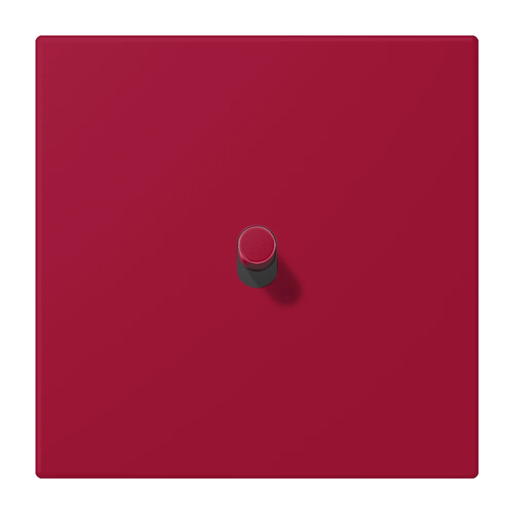 Centre plate with toggle lever "cylinder", 1 toggle lever, rouge carmin (32100)