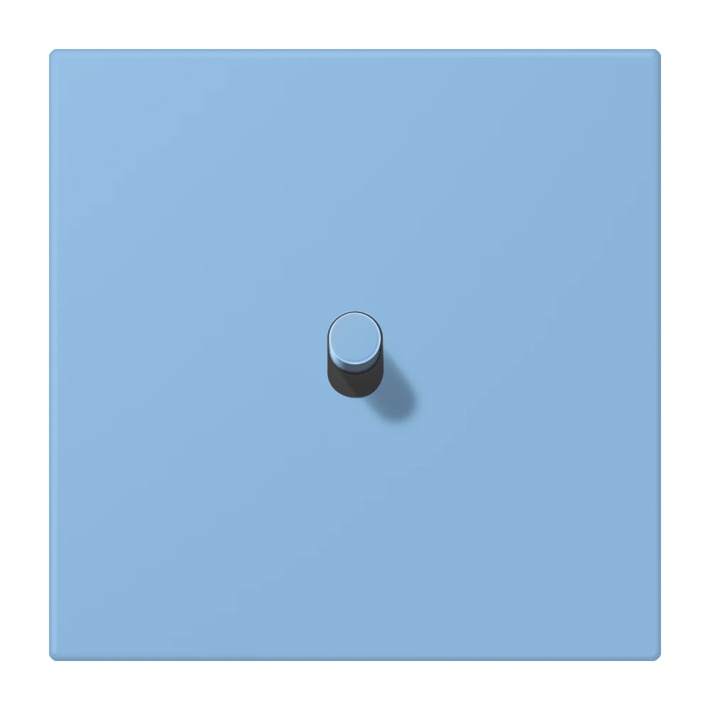 Centre plate with toggle lever "cylinder", 1 toggle lever, bleu céruléen 59 (4320N)