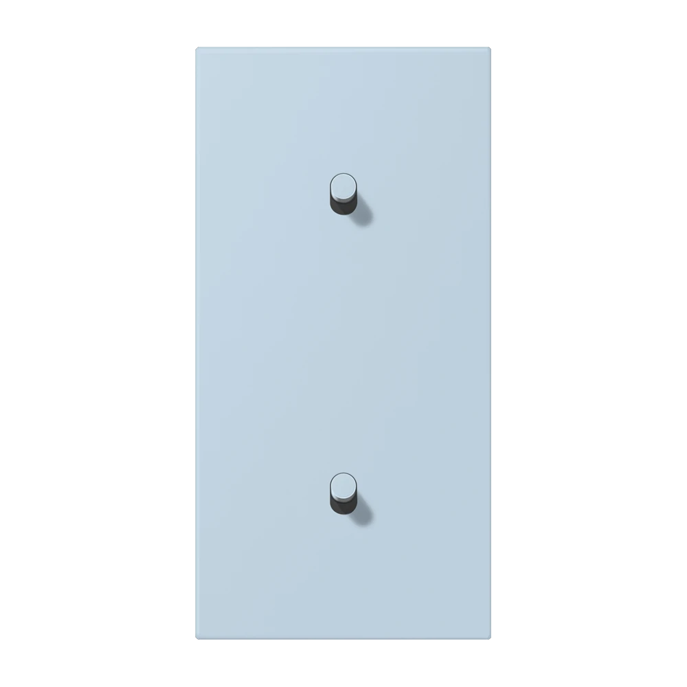 Centre plate with toggle lever "cylinder", 2 x 1 toggle lever, outremer clair (32022)