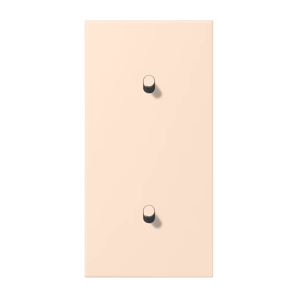 Centre plate with toggle lever "cylinder", 2 x 1 toggle lever, orange pâle (32082)