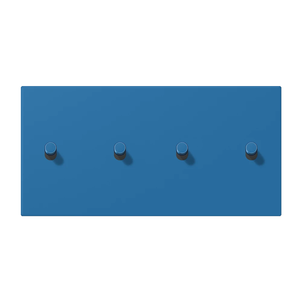 Centre plate with toggle lever "cylinder", 2 x 2 toggle levers, bleu céruléen 31 (32030)